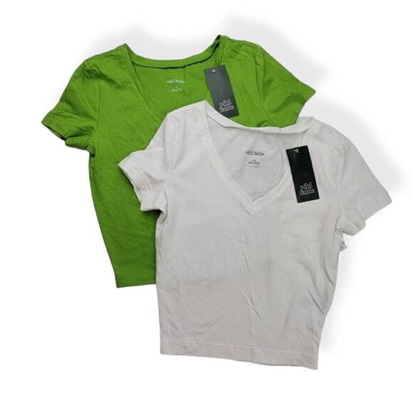 Wild Fable Slim Fit Crop Top Bundle of 2 XSmall - Picture 1 of 2